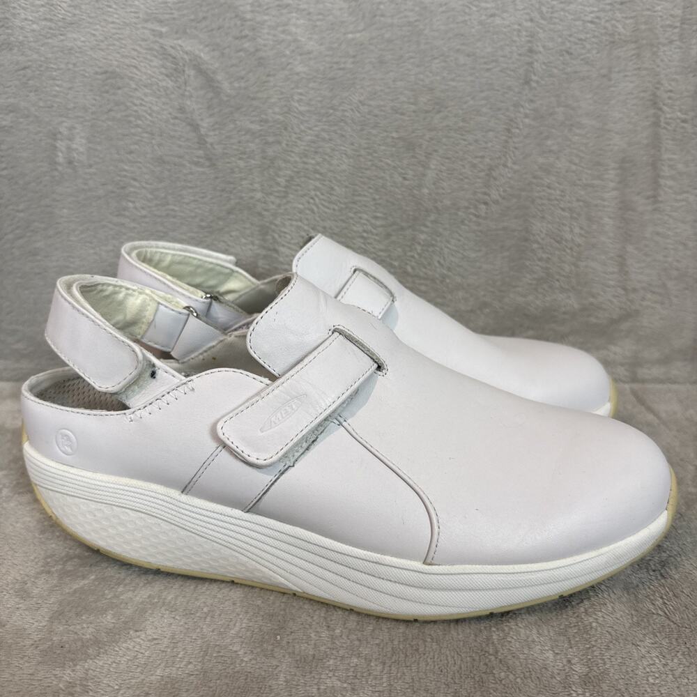 MBT Flua Comfort Leather Shoes Rocker Walking Cushioned Mens US 9.5 EU 43 Clogs